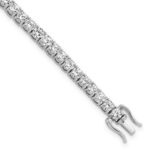 14k White Gold 7 7/8 carat Lab Grown Diamond VS/SI+ G+ Complete Round Tennis Bracelet