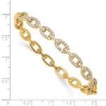 True Origin 14K Yellow Gold 2 1/6 carat Lab Grown Diamond VS+ F+ 7 in Complete Link Bracelet - Image 3