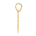 14k Polished Block Number 88 Pendant - Image 2
