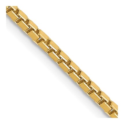 14K 1.9mm Box with Lobster Clasp Chain