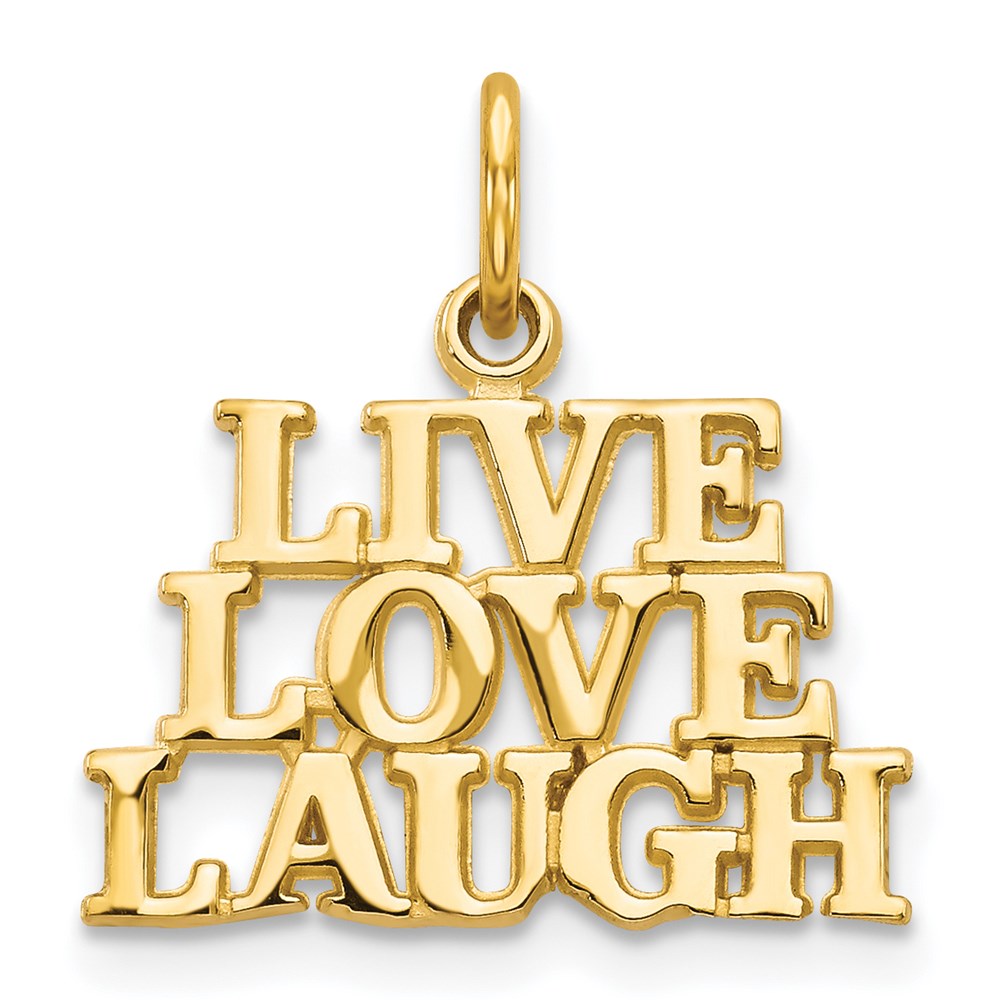 C1062.jpg 14K Talking - LIVE LOVE LAUGH Charm - Image 1