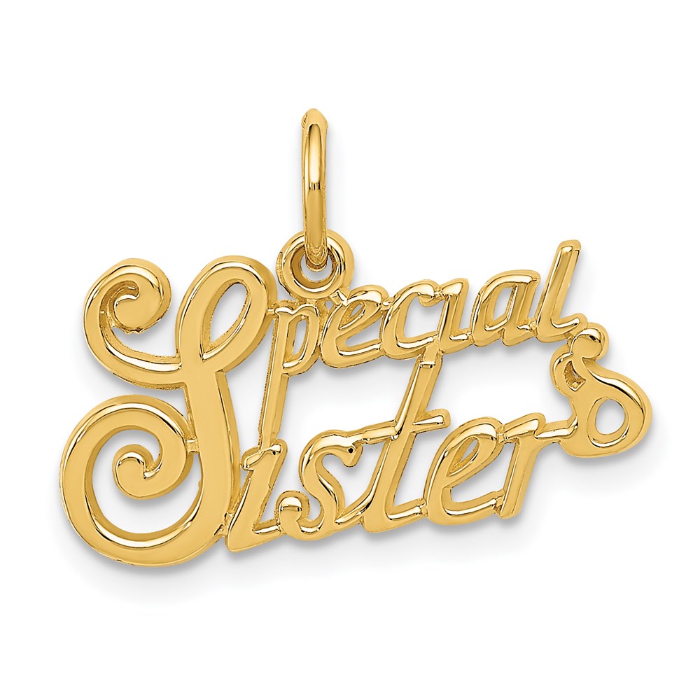 C1069.jpg 14k SPECIAL SISTER Charm - Image 1