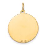 14k WRESTLING 19mm Engravable Disc Charm - Image 3