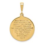 14K Reversible Praying Hands and Serenity Prayer Pendant - Image 3