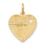 14k VERY SPECIAL SIS Heart Charm - Image 3