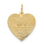 14k DADDYS LITTLE GIRL Heart Charm - Image 3