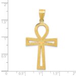 14k Large Ankh Cross Pendant - Image 3