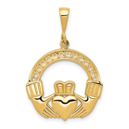 14k Claddagh Pendant