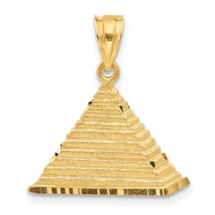 14k Pyramid Charm