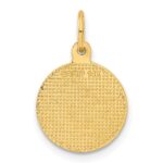 14k Polished Angel Round Charm - Image 3