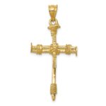 14k Polished Nail Cross Pendant - Image 4