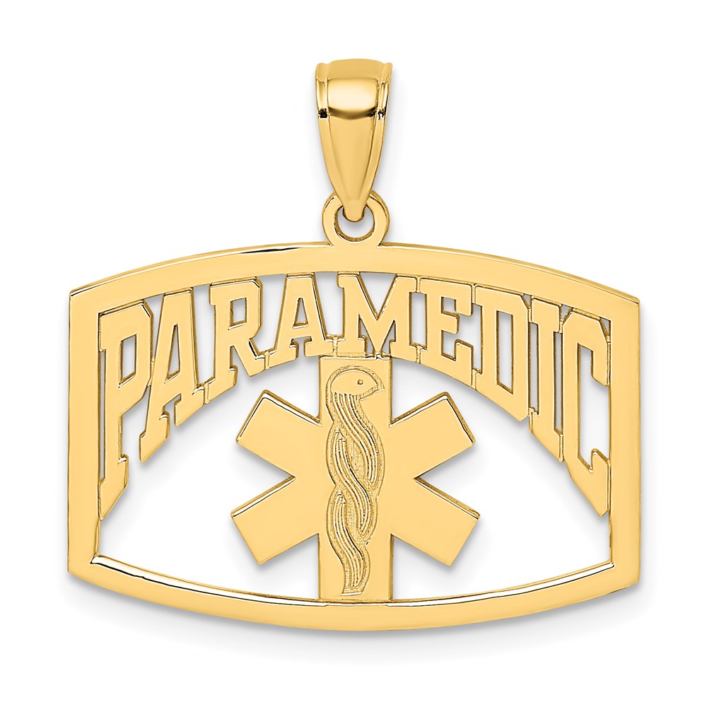 C2260.jpg 14k Cut-Out PARAMEDIC Charm - Image 1