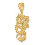 14k Solid 3-D Dragon Pendant - Image 4