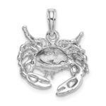 14K White Gold Stone Crab Charm - Image 3