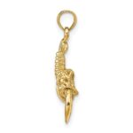 14k Lobster with Moveable Claws Pendant - Image 2