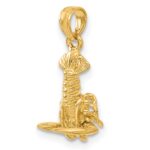 14k Lobster with Moveable Claws Pendant - Image 6