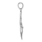 14K White Gold Polished Sailfish Charm - Image 2
