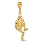 14K Polished 3-D Pitcher Baseball Charm - Image 4