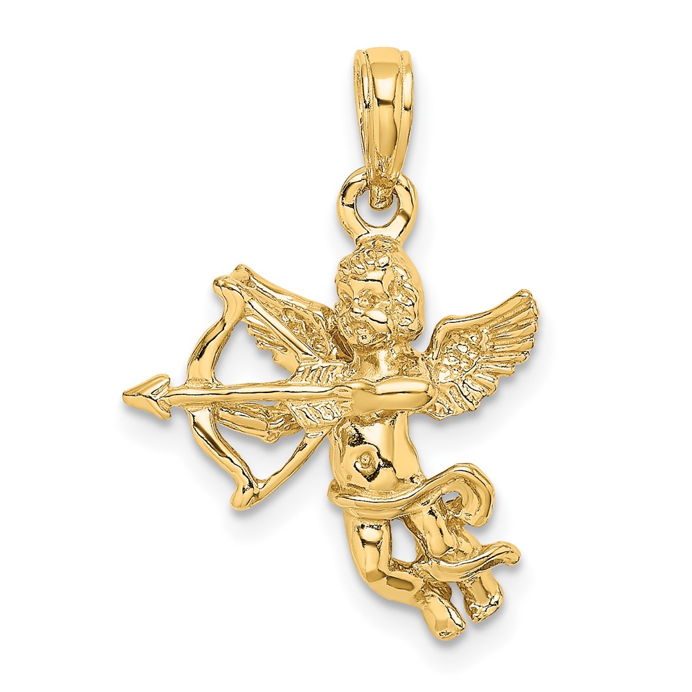 C2701.jpg 14k Cupid with Bow and Arrow Charm - Image 1