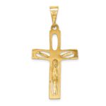 14k Polished Crucifix Pendant - Image 4