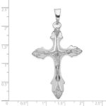 14k White Gold Crucifix Pendant - Image 3