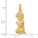 14k Praying Boy Pendant - Image 4