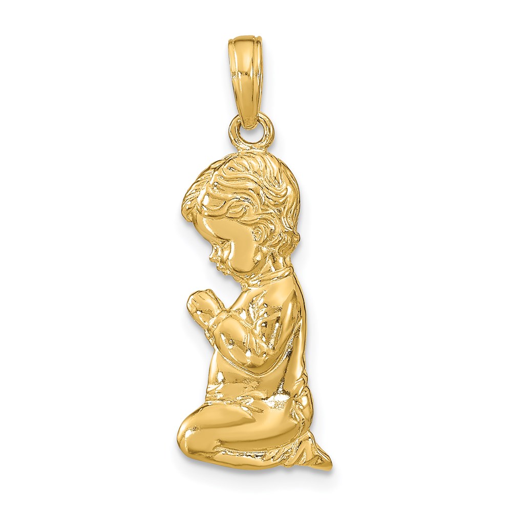 C2819.jpg 14k Praying Boy Pendant - Image 1