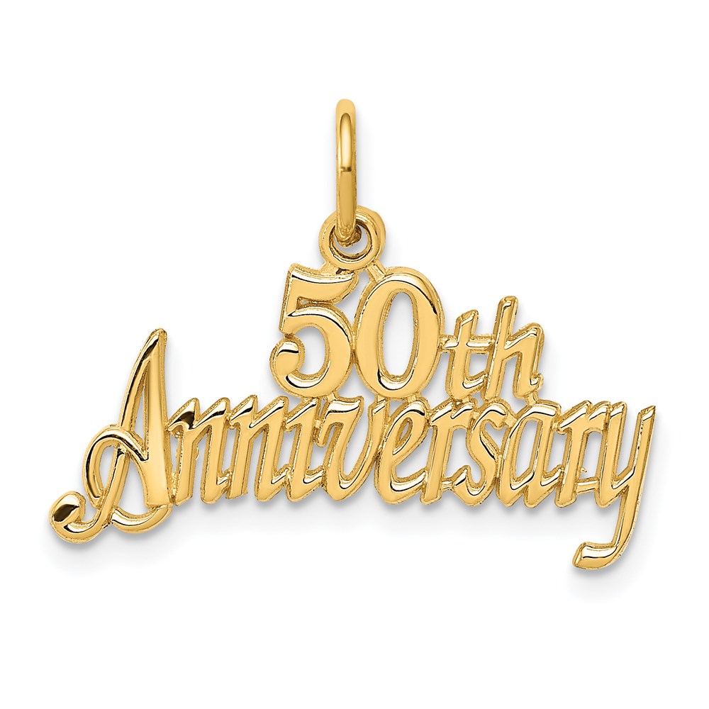 C288.jpg 14k 50th ANNIVERSARY Charm - Image 1