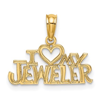 14k I HEART MY JEWELER Charm