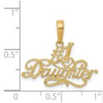 14k #1 DAUGHTER Pendant - Image 4