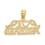 14k I HEART GRANDPA Charm