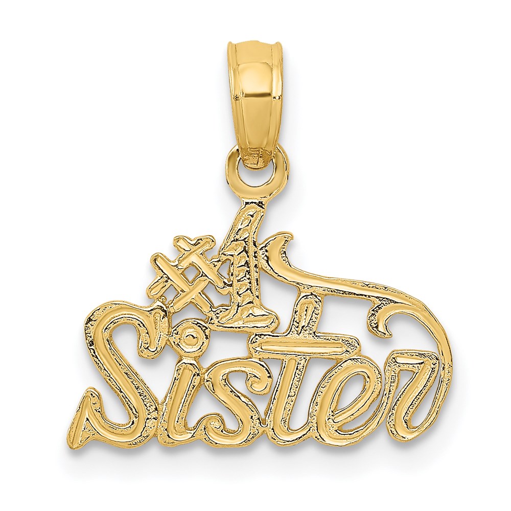 C3025.jpg 14k #1 SISTER Pendant - Image 1