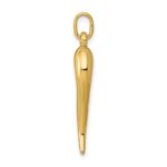 14k 3-D Italian Horn Charm - Image 2