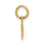 14k Satin And Diamond-cut Two Hearts Charm - Image 2