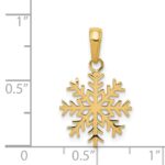 14k Snowflake Pendant - Image 5