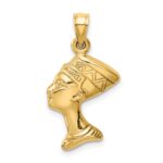 14k 3-D Nefertiti Pendant - Image 3