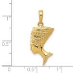 14k 3-D Nefertiti Pendant - Image 5