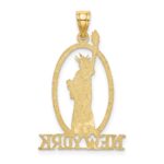 14k Cut-out NEW YORK with Statue of Liberty Charm - Image 3