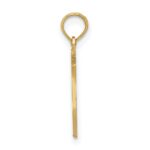 14k POLICE Badge with Engravable Area Pendant - Image 2