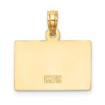 14k #1 TEACHER with Engravable Area Charm - Image 3