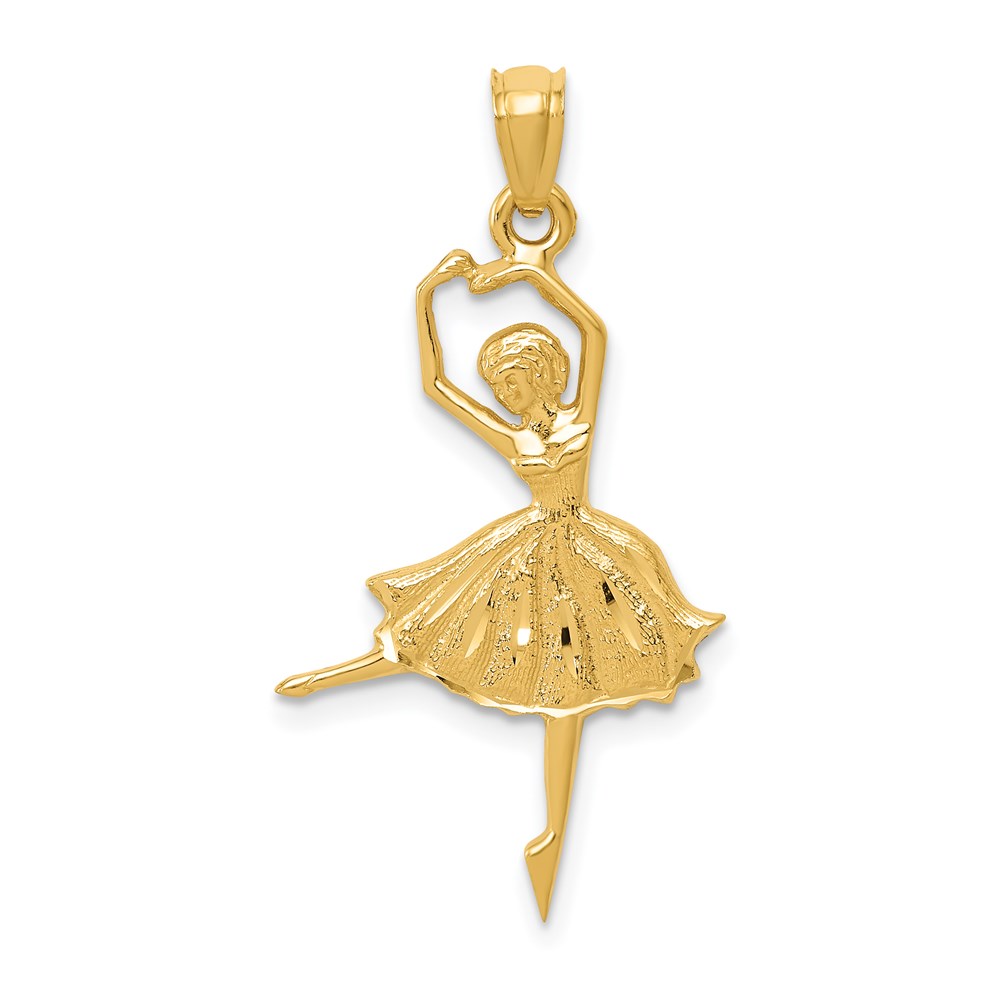 C3128.jpg 14k Dancing Ballerina Pendant - Image 1
