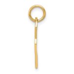 14K Polished 3D Rounded Top Key Charm - Image 2