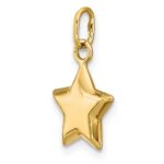 14k 3-D Puffed Star Charm - Image 5