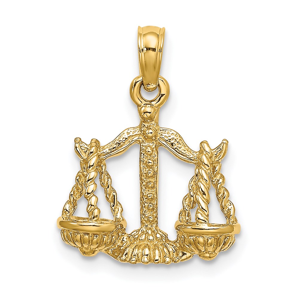 C3149.jpg 14k 3-D Libra Zodiac Charm - Image 1