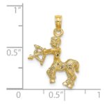 14k 3-D Sagittarius Zodiac Charm - Image 3