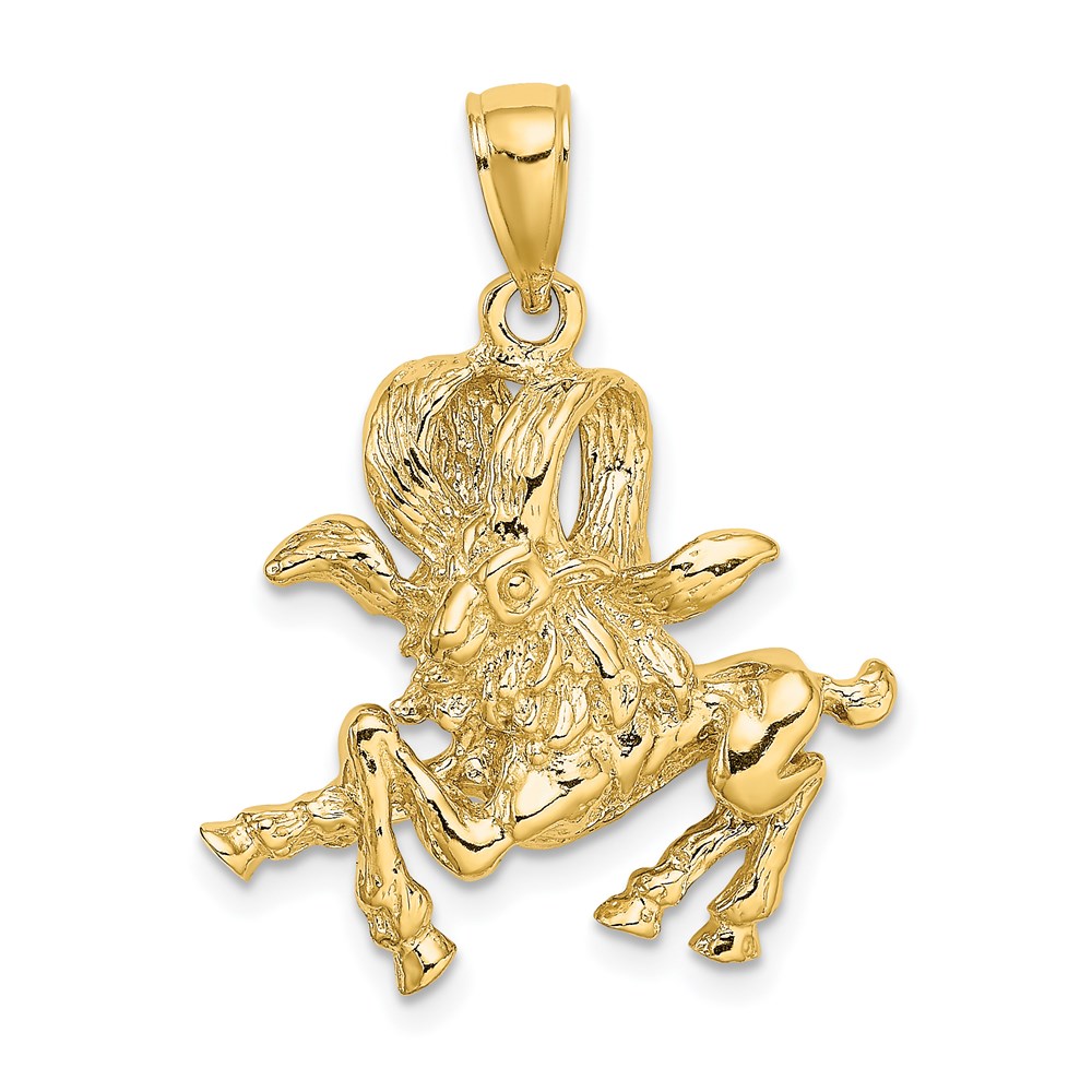C3167.jpg 14k Large Aries Zodiac Charm - Image 1