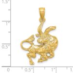 14k Large Taurus Zodiac Charm - Image 3