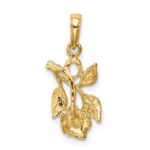 14k Rose Pendant - Image 4