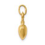 14k 3-D Puffed Apple Charm - Image 2