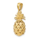 14k 3-D Cut-Out Pineapple Pendant - Image 4